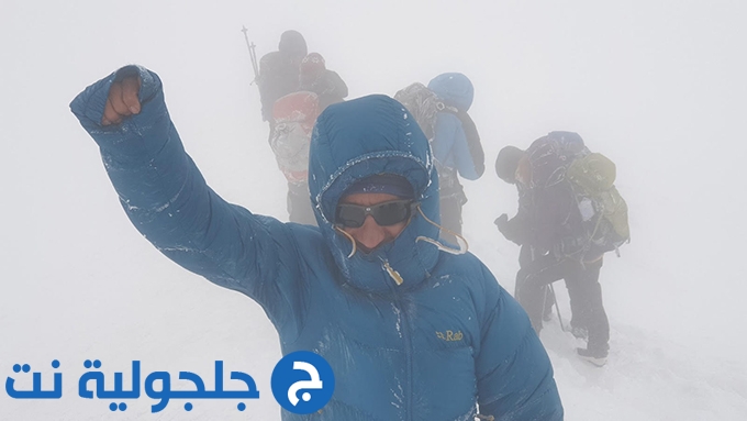 مزهر عبد الحليم من كفرمندا يتمكن من تسلق جبل أررات في تركيا بارتفاع 5137 مترا